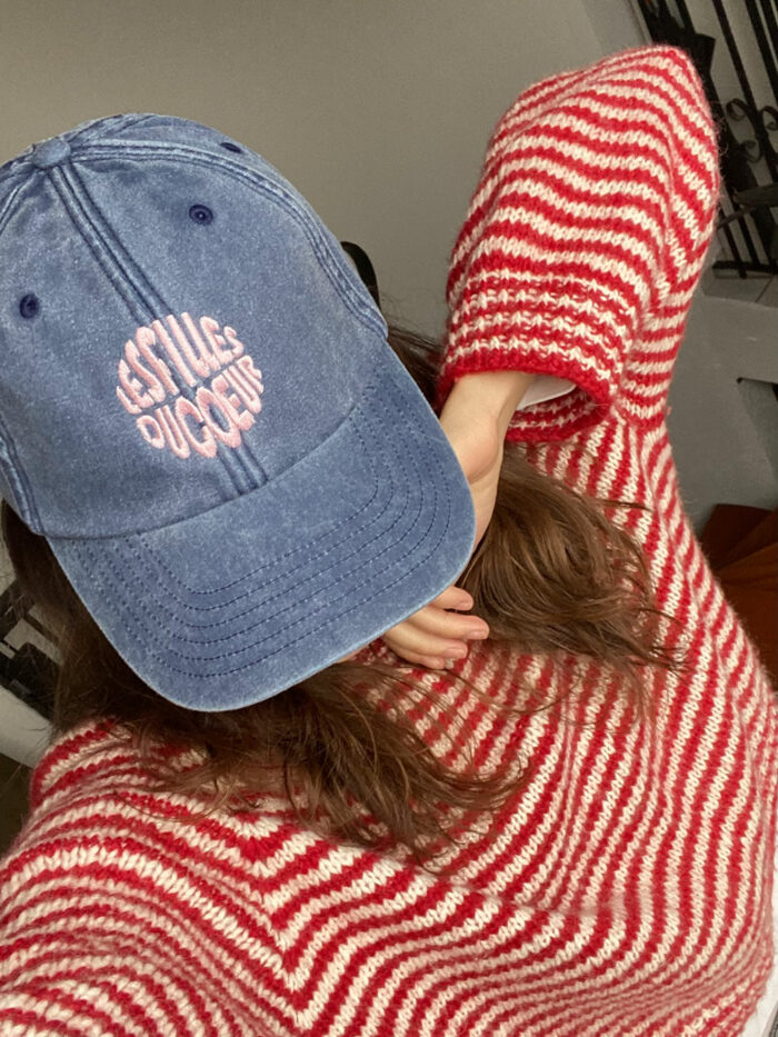 Embroidered shield cap denim - Image 5