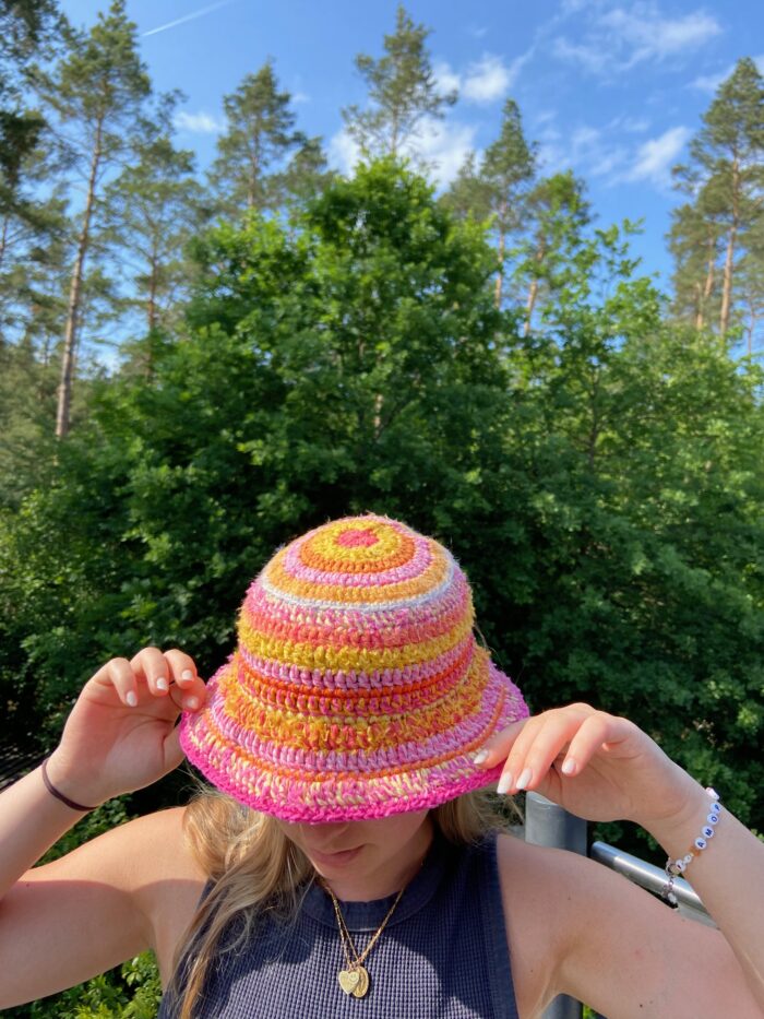 Crochet pattern hat "fuzzyscraphat" ENGLISH - Image 6