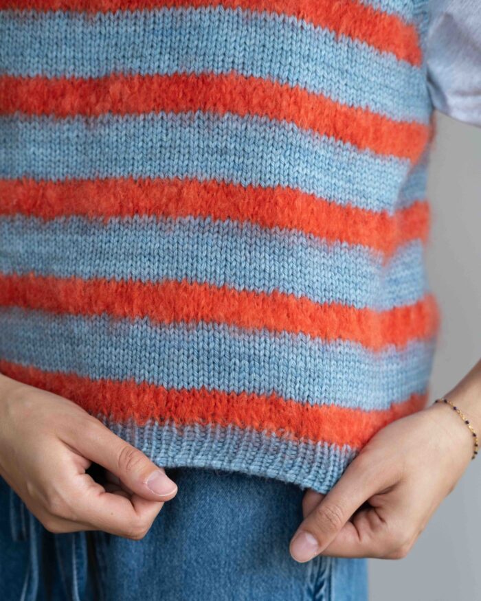 Strickanleitung Fluffy Stripe Slipover [Digital] – Bild 3