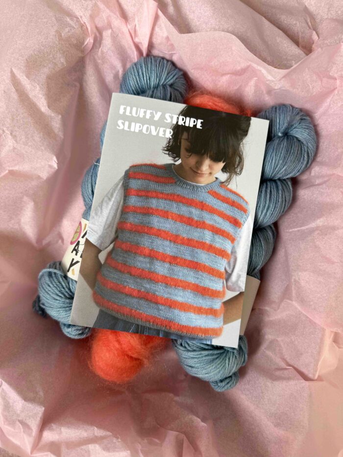 Garnset "Fluffy Stripe Slipover"