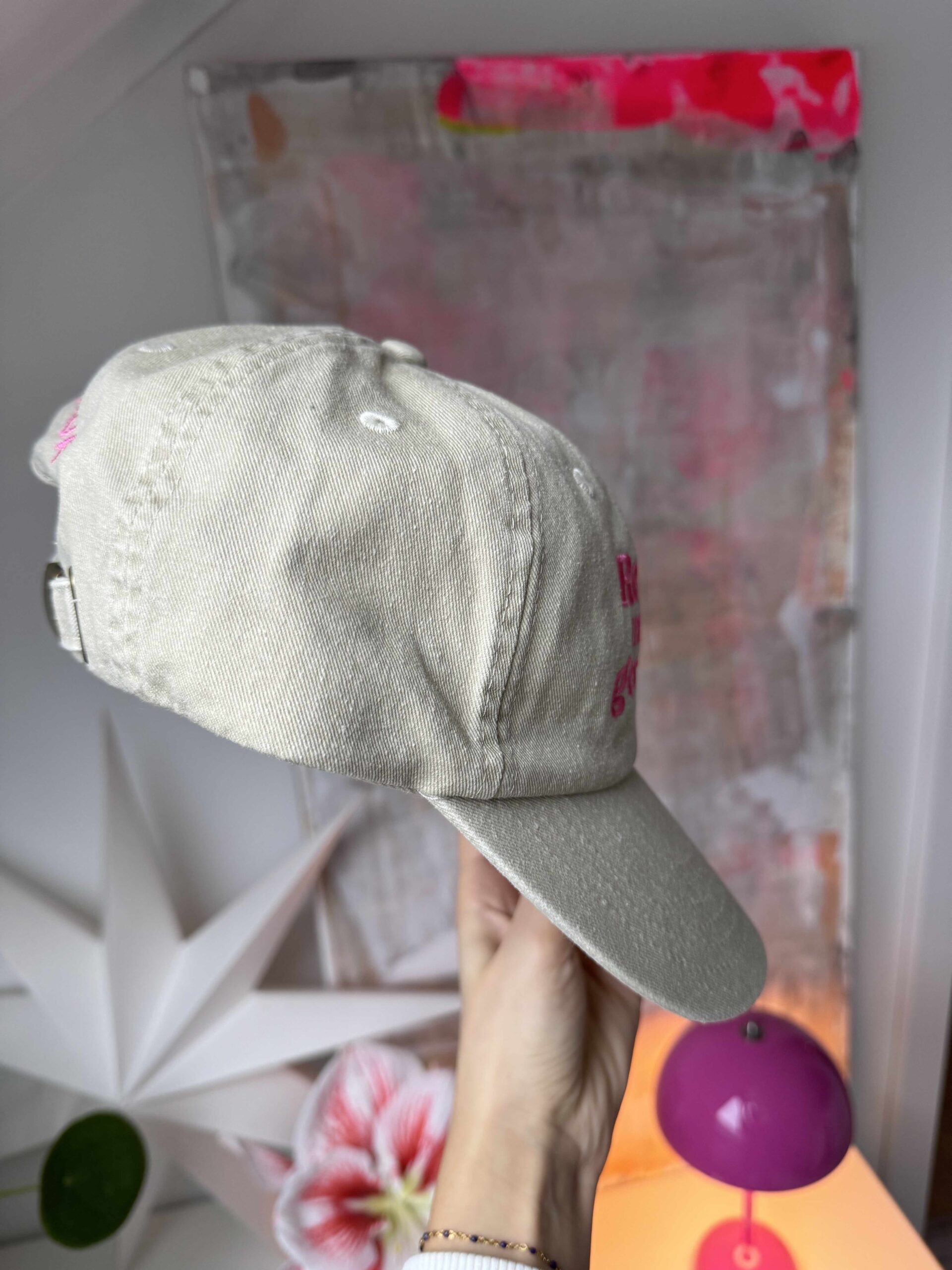 Bestickte Schildkappe "Rechts wird nur gestrickt" – Bild 4